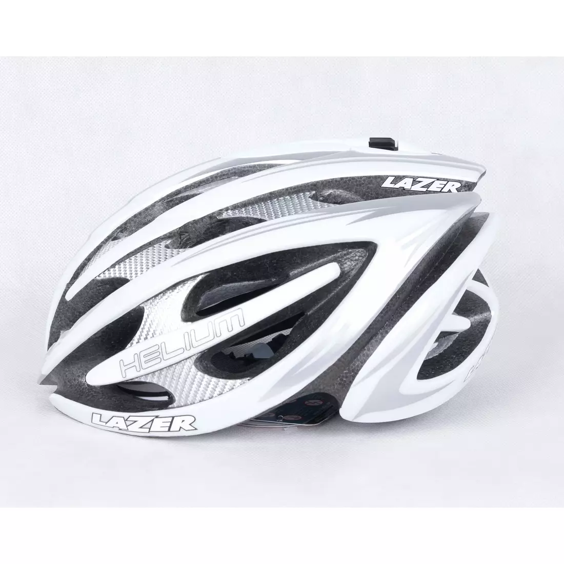 LAZER HELIUM road bicycle helmet, silver