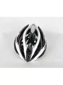 LAZER O2 road bicycle helmet, white and black