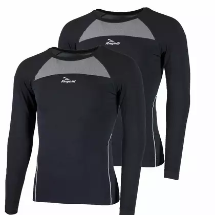 ROGELLI CORE 2-pack underwear - black long-sleeved thermoactive shirt 070.022