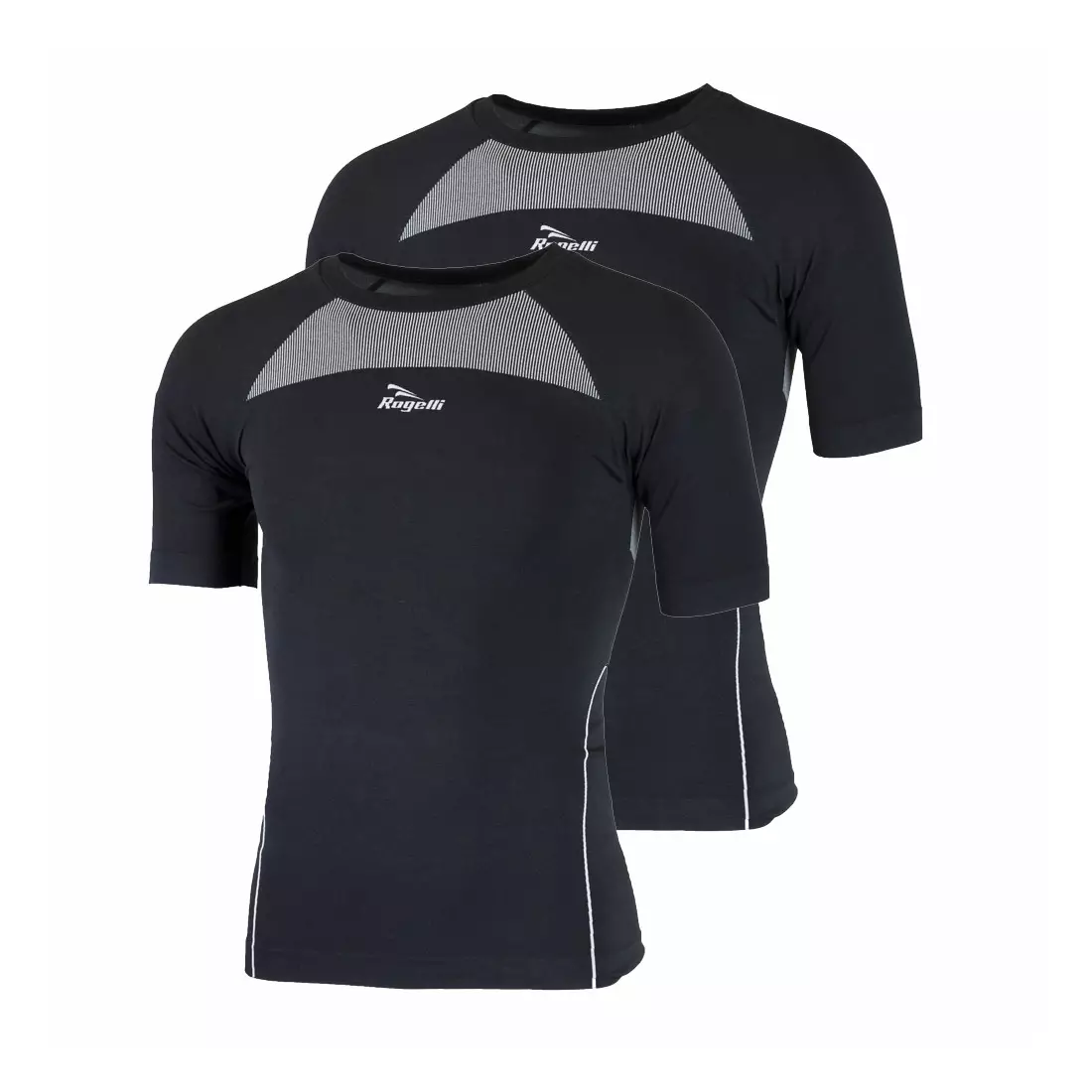 ROGELLI CORE 2-pack underwear short sleeve black thermo active shirt 070.021