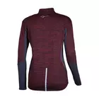 ROGELLI GRACE women's long-sleeved running T-shirt, burgundy
