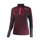 ROGELLI GRACE women's long-sleeved running T-shirt, burgundy