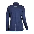 ROGELLI RUN BRIGHT 840.664 - women's long-sleeved running T-shirt, blue melange
