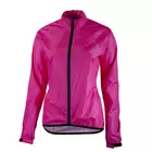 ROGELLI TELLICO Women's rainproof cycling jacket, fluor pink