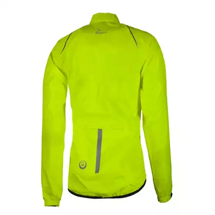 ROGELLI TELLICO rainproof cycling jacket, yellow fluorine