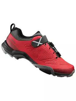 SHIMANO SH-MT500 cycling and trekking shoes, red