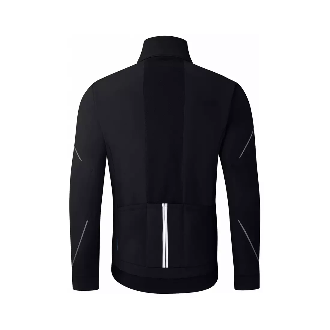 SHIMANO WINDBREAK winter cycling jacket, black ECWJAPWQS22
