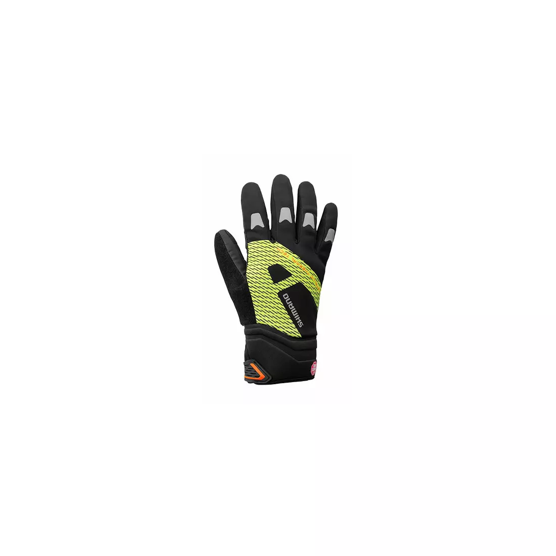 SHIMANO WINDSTOPPER winter cycling gloves, black-fluorine ECWGLBWNS25MZ