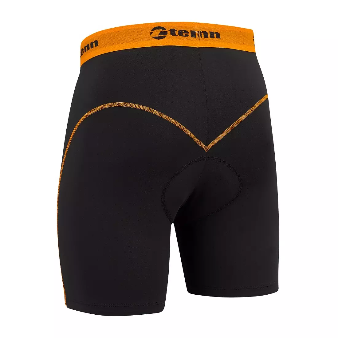 TENN OUTDOORS COOLFLO men's cycling boxer shorts, black and orange