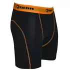 TENN OUTDOORS COOLFLO men's cycling boxer shorts, black and orange