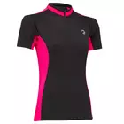 TENN OUTDOORS women's Coolflo cycling jersey, black and pink