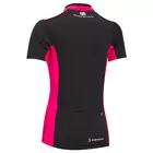 TENN OUTDOORS women's Coolflo cycling jersey, black and pink