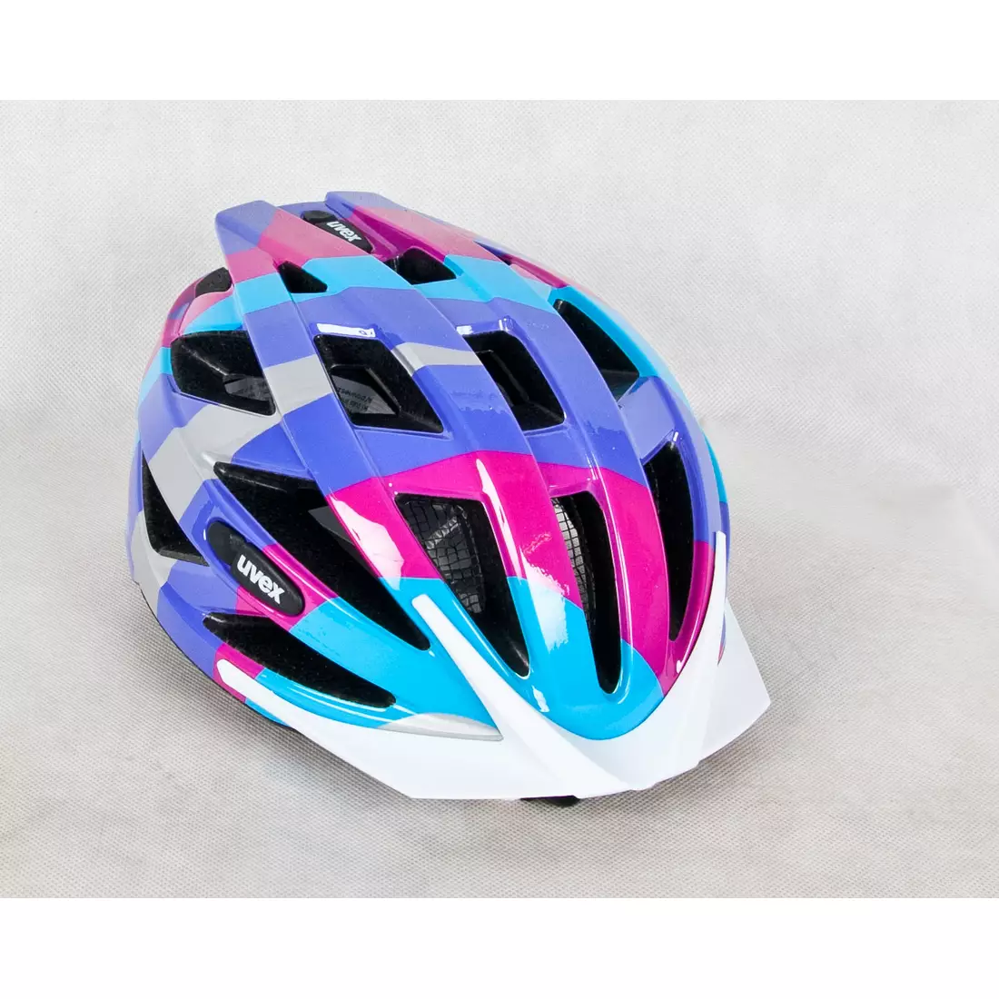 UVEX AIR WING bicycle helmet blue and pink