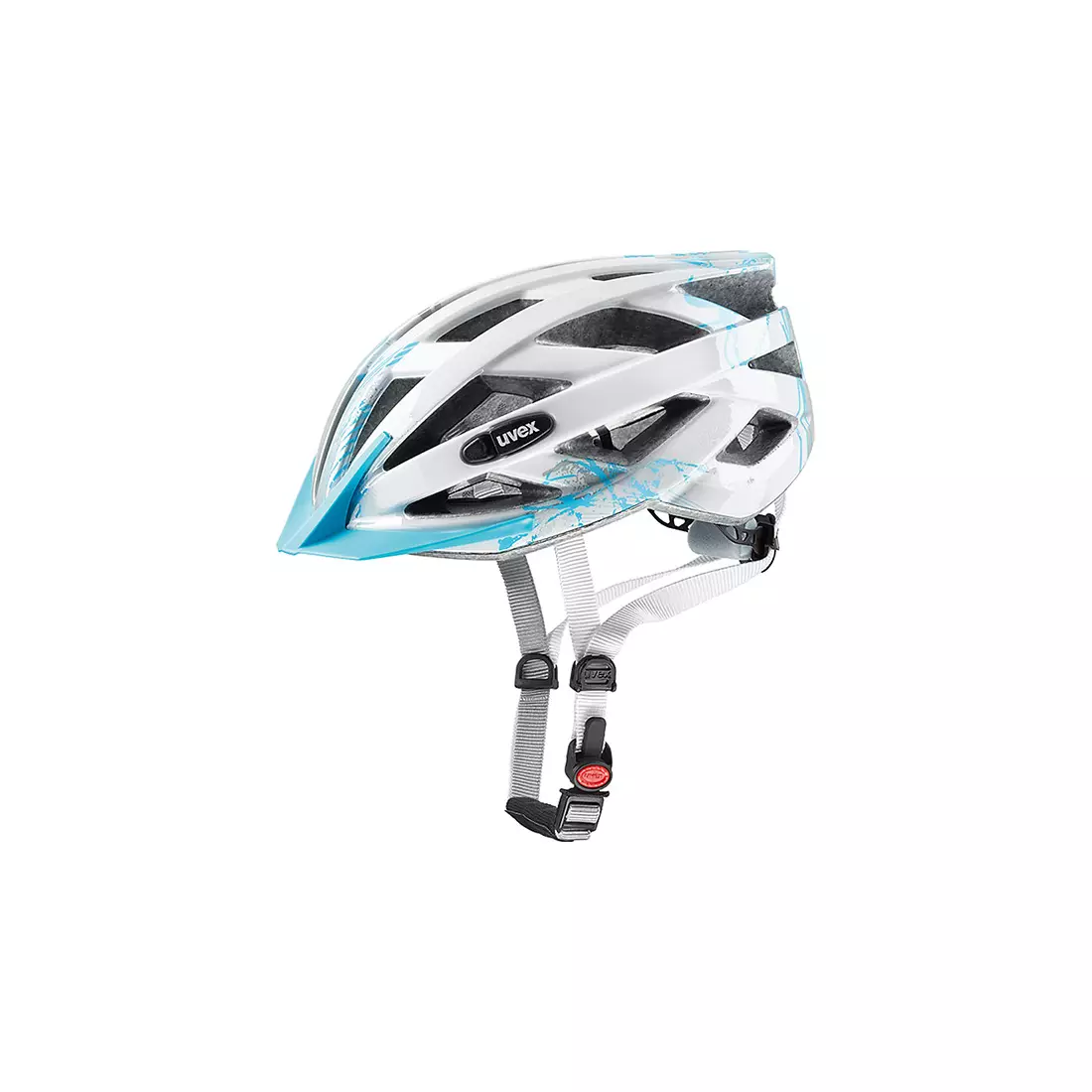 UVEX AIR WING bicycle helmet white, silver and blue