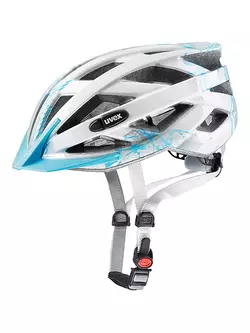 UVEX AIR WING bicycle helmet white, silver and blue