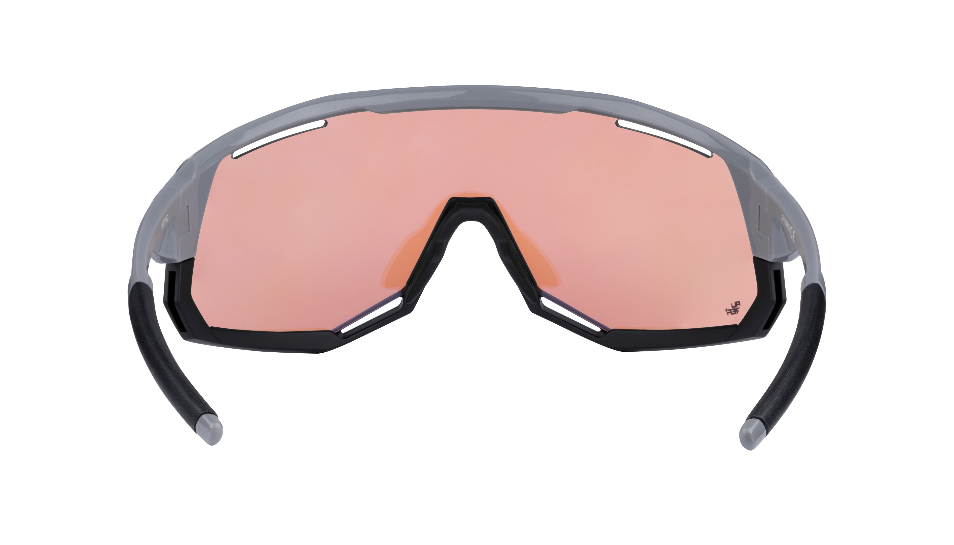 FORCE ATTIC Sports glasses with interchangeable lenses, gray and black ...